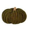 Clayre & Eef 65445 Decoratieve Pompoen Groen Polyester Ø 25x16 cm Landelijke stijl
