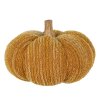Clayre & Eef 65449 Decoratieve Pompoen Geel Polyester Ø 20x14 cm Landelijke stijl