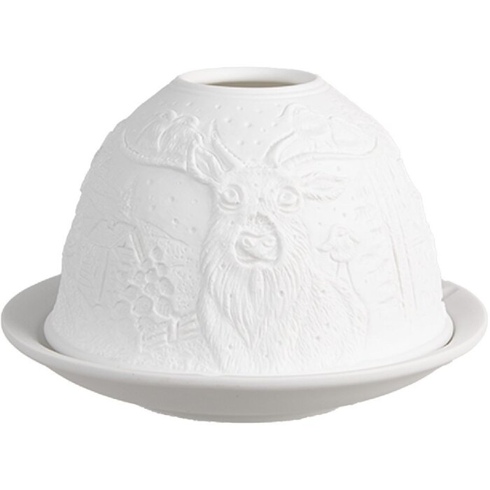 Clayre & Eef 6CE1834 Theelichthouder Ø 12x8 cm