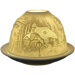 Clayre & Eef 6CE1834 Theelichthouder Ø 12x8 cm