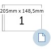 HERMA 8493 Vellenetiketten A5 papier wit 205x148,5mm 1000 vellen 1000 etiketten