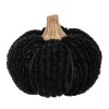 Clayre & Eef 65398 Decoratieve Pompoen Zwart Ø 12x10 cm Landelijke stijl
