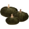 Clayre & Eef 65430 Decoratie Pompoen Groen Ø 20x14 cm Landelijke stijl Polyester