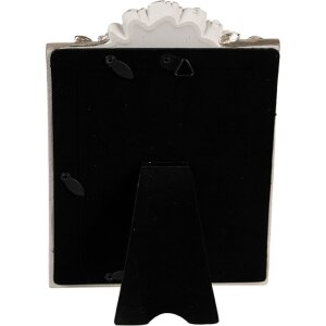 Clayre & Eef 2F1142 Fotolijst Wit Zilver 14x2x22 cm /...