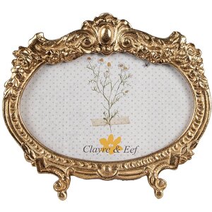 Clayre & Eef 2F1144 Fotolijst Goudkleurig 17x2x15 cm...