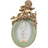 Clayre & Eef 2F1145 Fotolijst Groen Goud 10x3x16 cm 6x9 cm