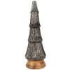 Clayre & Eef 65387 Kerstboom Zilver Zwart Ø 15x44 cm