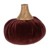 Clayre & Eef 65411 Decoratieve Pompoen Rood Ø 9x8 cm Landelijke stijl