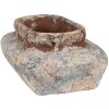 Clayre & Eef 6TE0522L Bloempot Beige Blauw 27x15x9 cm