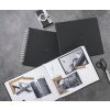 Hama Spiraalalbum Borden 28x24 cm 50 witte paginas zwart