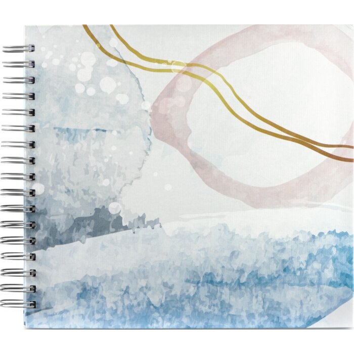 Hama Spiraalalbum Aquarel Blauw 28x24 cm 50 witte paginas