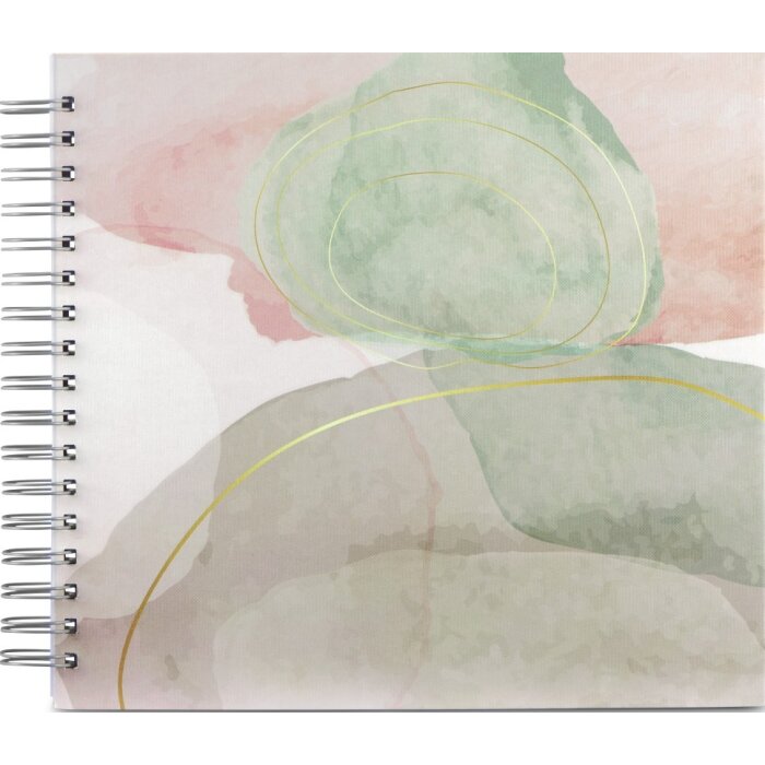 Hama Spiraalalbum Aquarel 28x24 cm 50 witte paginas Groen