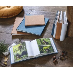 Hama Jumbo Album Gerimpeld Blauw 30x30 cm 80 witte paginas
