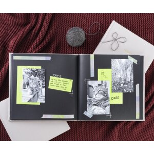 Hama Jumbo Album Memories 30x30 cm 50 zwarte paginas Grijs