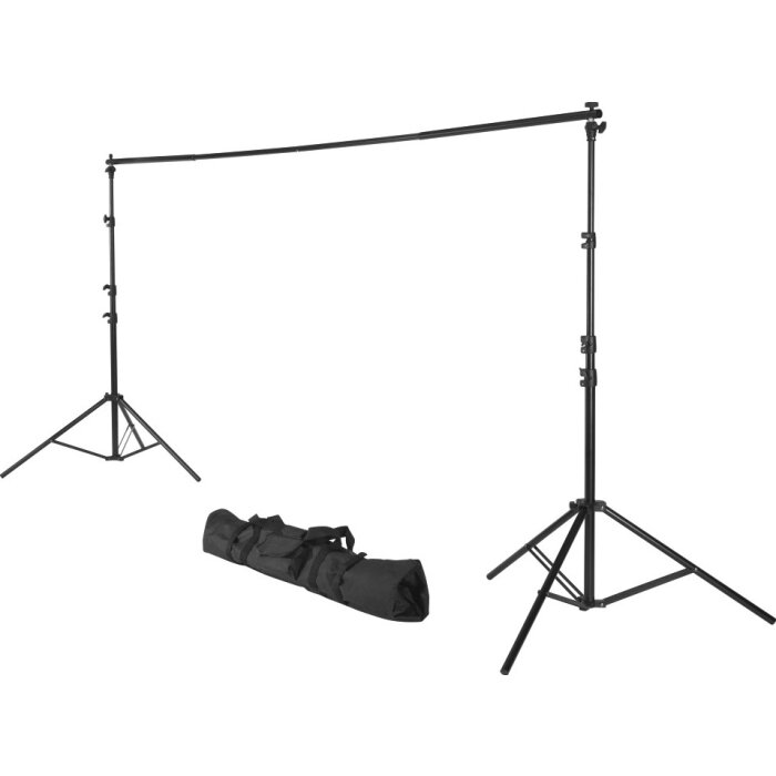 Hama fotoachtergrondsysteem 158-295 cm uitschuifbaar voor studio en op reis