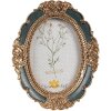 Clayre & Eef 2F1150 Fotolijst Goudkleur Groen 9x2x12 cm Ovaal