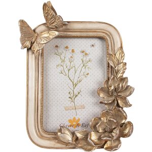 Clayre & Eef 2F1101 Fotolijst Goudkleurig 17x3x23 cm...