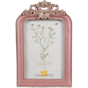 Clayre & Eef 2F1104 Fotolijst Roze Zilver 16x2x23 cm...