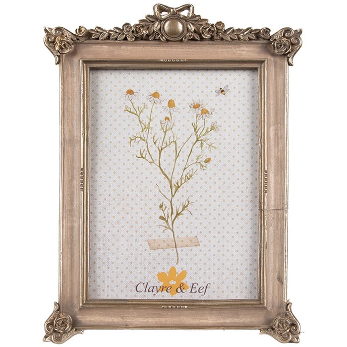 Clayre & Eef 2F1111 Fotolijst Goudkleurig 15x2x22 cm 10x15 cm