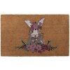 Clayre & Eef Deurmat Bruin Beige 75x45x1 cm Romantisch Kokosvezel PVC