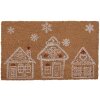 Clayre & Eef GBBMC-1 Deurmat Bruin Wit 75x45x1 cm