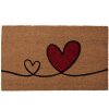 Clayre & Eef MC252 Deurmat hartjes 75x45x1 cm