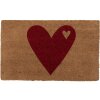 Clayre & Eef MC255 Deurmat hart 75x45x1 cm