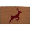 Clayre & Eef TXMC Deurmat Rendier Design 75x45x1 cm Bruin