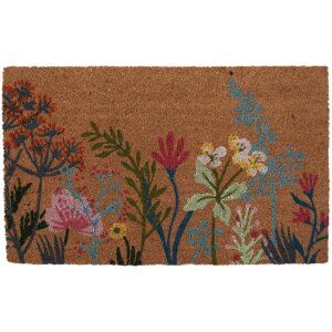Clayre & Eef WFFMC Deurmat bloemenpatroon 75x45x1 cm