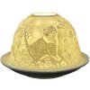 Clayre & Eef 6CE1808 Theelichthouder kat motief Ø 12x8 cm Wit