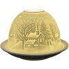 Clayre & Eef 6CE1814 Theelichthouder Sterren Ø 12x8 cm Wit