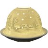 Clayre & Eef 6CE1814 Theelichthouder Sterren Ø 12x8 cm Wit