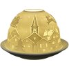 Clayre & Eef 6CE1820 Theelichthouder Porselein Wit Ø 12x8 cm Kerstmis