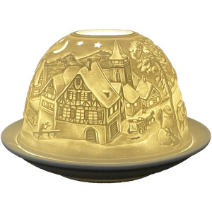 Clayre & Eef 6CE1823 Theelichthouder Winter Ø...