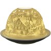 Clayre & Eef 6CE1823 Theelichthouder Winter Ø 12x8 cm Wit