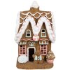Clayre & Eef 6MG0054 Decoratie peperkoekhuisje met LED 22x18x39 cm