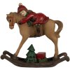 Clayre & Eef 6PR4181 Decoratie Kind op hobbelpaard 11x4x10cm