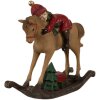 Clayre & Eef 6PR4181 Decoratie Kind op hobbelpaard 11x4x10cm
