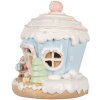 Clayre & Eef 6PR4354 Decoratiehuisje met LED Ø12x14 cm 3xAAA