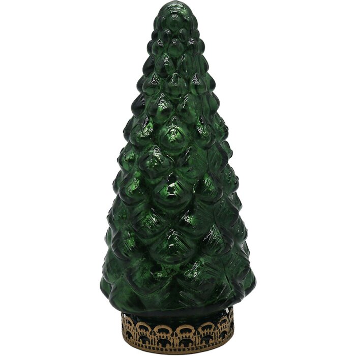 Clayre & Eef 6GL4575 Kerstboom met LED Groen Ø 8x16 cm