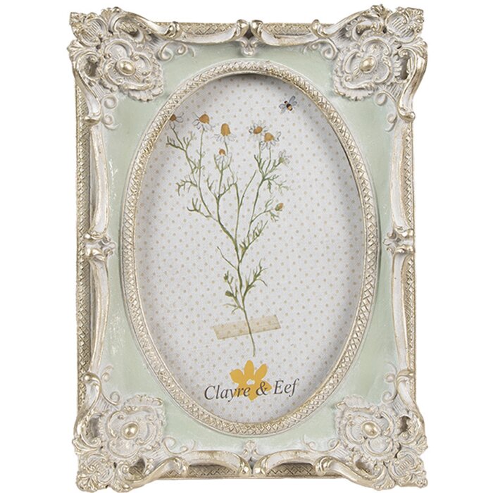 Clayre & Eef 2F1118 Fotolijst 14x3x19 cm 10x15 cm Vintage Design