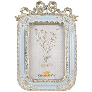 Clayre & Eef 2F1119 Fotolijst Blauw 17x2x24 cm /...