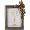 Clayre & Eef 2F1124 Fotolijst Goud-Blauw 16x3x23 cm / 10x15 cm