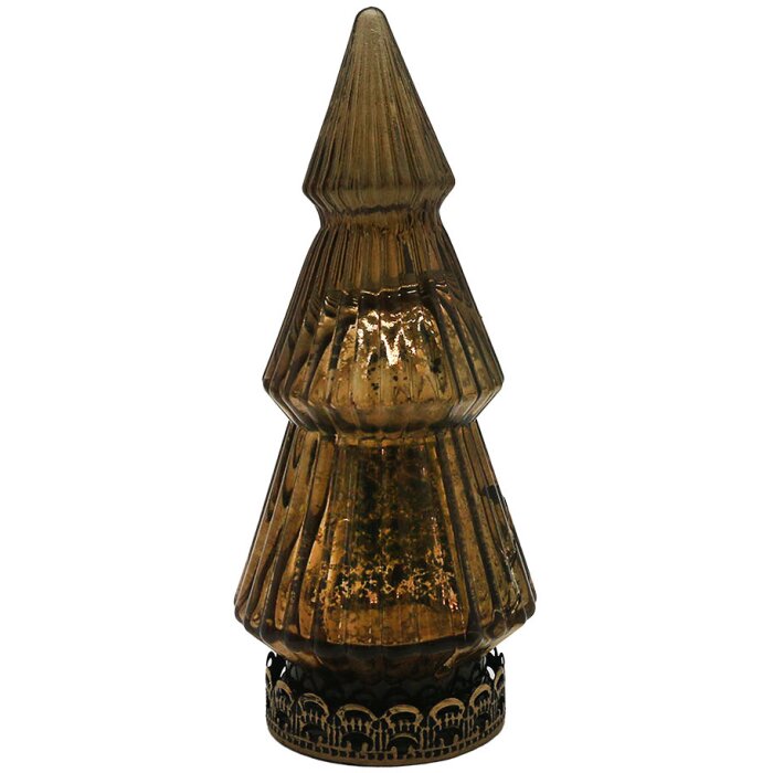 Clayre & Eef 6GL4587 Kerstboom met LED Ø 7x16 cm