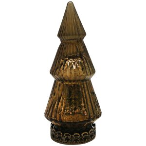 Clayre & Eef 6GL4587 Kerstboom met LED Ø 7x16 cm