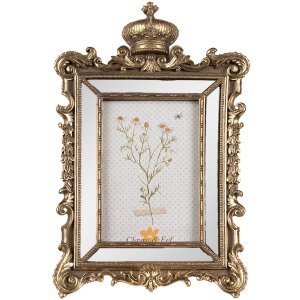 Clayre & Eef 2F1128 Fotolijst Goud 18x3x30 cm / 10x15 cm