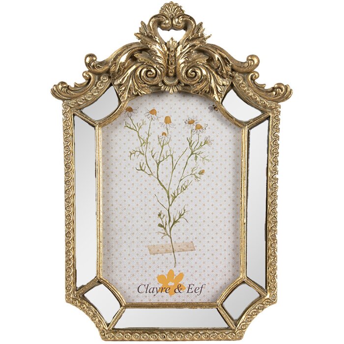 Clayre & Eef 2F1132 Fotolijst 15x3x22 cm Goud