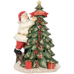 Clayre & Eef 6PR4179 Kerstman met kerstboom LED...