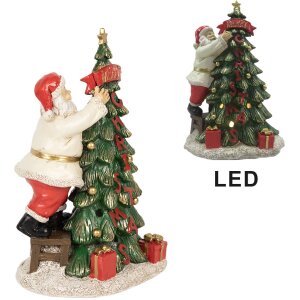 Clayre & Eef 6PR4179 Kerstman met kerstboom LED...