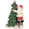 Clayre & Eef 6PR4179 Kerstman met kerstboom LED 15x10x22 cm